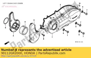 honda 90112GR2000 bolt, special, 5mm - Bottom side