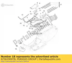 Piaggio Group 67361900T8 klappe - Bottom side