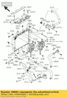 390611304, Kawasaki, radiateur-assy kawasaki zx12r ninja b zx 12r 1200 , Nouveau