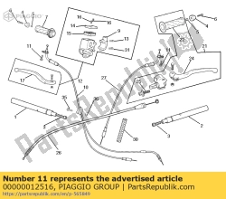 Aprilia 00000012516, Schraube, OEM: Aprilia 00000012516