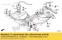 16963HM8000ZA, Honda, alavanca, torneira de combustível * nh1 * (nh1 preto) honda  trx 250 350 400 500 650 2001 2002 2003 2004 2005 2006 2007 2017 2018 2019 2020, Novo