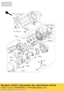 Kawasaki 132271127 obudowa, generator - Dół