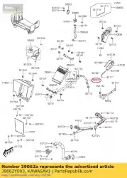 Tutaj możesz zamówić ch? Odzenie w?? A od Kawasaki , z numerem części 39062Y003: