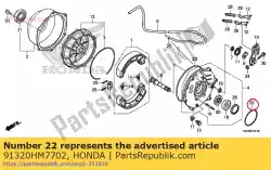 Aquí puede pedir oring, 75x3. 2 (nok) de Honda , con el número de pieza 91320HM7702: