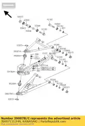 Here you can order the arm-susp,rh,lwr,g. Gra ksv700-a from Kawasaki, with part number 390071312HN: