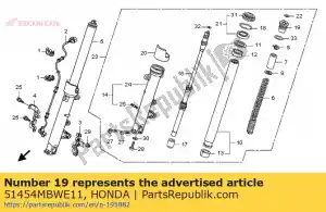 honda 51454MBWE11 bout, fr. vork - Onderkant