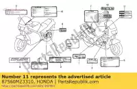 87560MZ3310, Honda, brak opisu w tej chwili honda gl vfr 750 1500 1993, Nowy