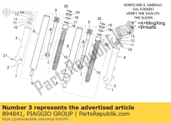 Aprilia 894841, Manga derecha, OEM: Aprilia 894841