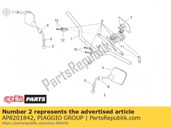 Aprilia AP8201842, Spiegel montage klomp, OEM: Aprilia AP8201842