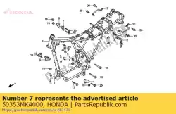 Ici, vous pouvez commander le aucune description disponible pour le moment auprès de Honda , avec le numéro de pièce 50353MK4000: