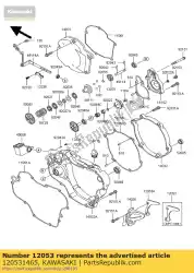 Aquí puede pedir cadena de guía, 12t de Kawasaki , con el número de pieza 120531465: