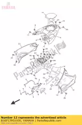 Aqui você pode pedir o tampa tampa comp. Em Yamaha , com o número da peça B16F17P01000: