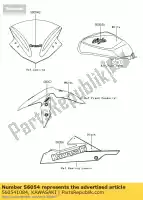 560541084, Kawasaki, mark, lwr cowl., kawasaki kawasaki ninja 300 abs , Novo