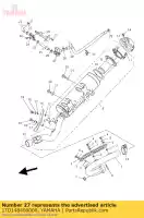 1TD148400000, Yamaha, Conjunto de válvula de corte de ar yamaha  yfm yfz 450 700 2014 2015 2016 2017 2018 2019 2020 2021, Novo