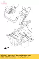 2C0147180000, Yamaha, beschermer, uitlaat 1 yamaha yzf r 600 2006 2007, Nieuw