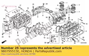 honda 980795515E vela de ignição - Lado inferior