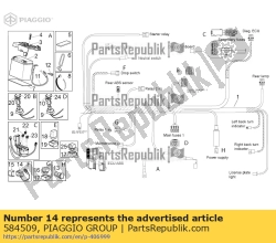 Aprilia 584509, Val sensor, OEM: Aprilia 584509