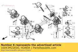 Aquí puede pedir conjunto de cámara, flotador (# 3) de Honda , con el número de pieza 16043MZ2E00: