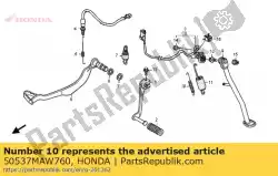 Ici, vous pouvez commander le ressort, béquille latérale sous auprès de Honda , avec le numéro de pièce 50537MAW760: