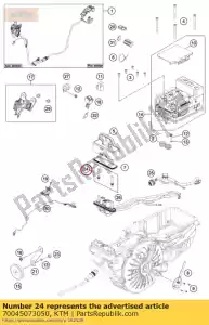 ktm 70045073050 pino de contato (definido) - Lado inferior