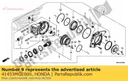 Aquí puede pedir cuña d, piñón (1. 50) de Honda , con el número de pieza 41453MGE000: