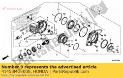Aquí puede pedir cuña d, piñón (1. 50) de Honda , con el número de pieza 41453MGE000: