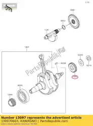 Here you can order the 01 gear-primary spur,31t from Kawasaki, with part number 130970603: