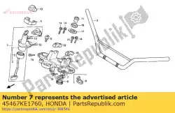 Here you can order the guide,brk. Hose from Honda, with part number 45467KE1760: