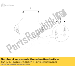 Aprilia 654171, K?pa mocuj?ca lustro, OEM: Aprilia 654171