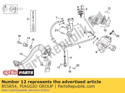 Aprilia 855854, Pin, OEM: Aprilia 855854