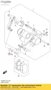 Suzuki 0832201107 washer - Bottom side