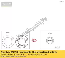 Qui puoi ordinare coperchio frizione, cromo en65 da Kawasaki , con numero parte 999940580: