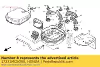 17231MCSG00, Honda, case, air cleaner honda st 1300 2002 2003 2004 2006 2007 2008 2009 2010, New