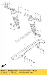 suzuki 6210038310 conjunto absorbente, r - Lado inferior