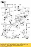 110541721, Kawasaki, staffa, blocco sedile, sx kawasaki z  c zx10r ninja d e b m l z1000 abs z750 1000 750 , Nuovo