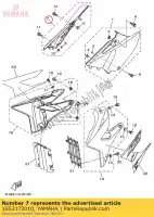 1SS2172010, Yamaha, montagem da tampa lateral 2 yamaha yz125x yz125 yz250x yz250 125 250 , Novo