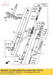 Yamaha 55Y23152M000 wiosna, sub - Dół