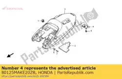 Here you can order the no description available at the moment from Honda, with part number 80125MAKE20ZB: