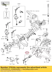 Kawasaki 270165212 lock-assy, ??helm - Onderkant