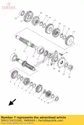 Qui puoi ordinare ingranaggio, 4 ° pignone da Yamaha , con numero parte 5PH171411000: