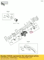 920260166, Kawasaki, spacer ej800abf kawasaki  w 800 2011 2012 2013 2014 2016 2018 2019 2020 2021, Novo