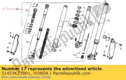 Here you can order the bush c, slider from Honda, with part number 51453KZ3B01: