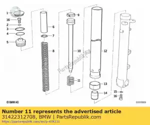 bmw 31422312708 molla di compressione (dal 08/1991) - Il fondo