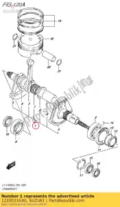 Suzuki 1220031G40 krukas assy - Onderkant