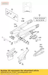 Qui puoi ordinare forcellone cpl. Pds racing 20 da KTM , con numero parte 59004030144: