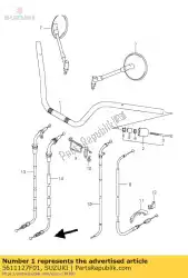 Ici, vous pouvez commander le guidon auprès de Suzuki , avec le numéro de pièce 5611127F01: