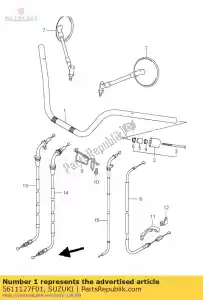 suzuki 5611127F01 guidon - La partie au fond