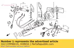 Qui puoi ordinare coperchio, collegamento acceleratore da Honda , con numero parte 16111MM8610: