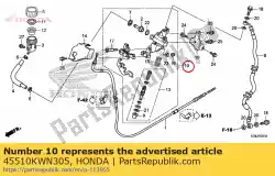 Here you can order the cylinder sub assy., maste from Honda, with part number 45510KWN305: