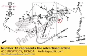 Honda 45510KWN305 cylinder sub assy., maste - Bottom side